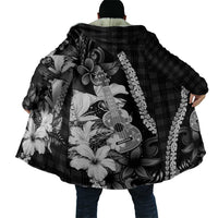 Hawaii Ukulele Cloak Tropical Flowers With Palaka Effect Black Version LT05 - Polynesian Pride