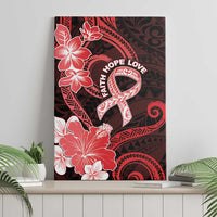 Heart Health Awareness Canvas Wall Art Warrior Wears Red Polynesian Style LT05 - Polynesian Pride