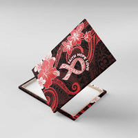 Heart Health Awareness Canvas Wall Art Warrior Wears Red Polynesian Style LT05 With Frame Red - Polynesian Pride