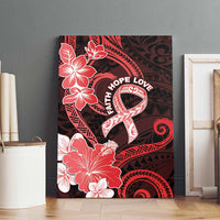 Heart Health Awareness Canvas Wall Art Warrior Wears Red Polynesian Style LT05 - Polynesian Pride