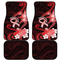 Heart Health Awareness Car Mats Warrior Wears Red Polynesian Style LT05 - Polynesian Pride