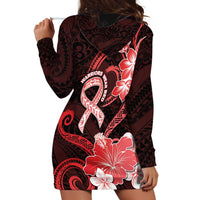 Heart Health Awareness Hoodie Dress Warrior Wears Red Polynesian Style LT05 - Polynesian Pride