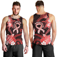 Heart Health Awareness Men Tank Top Warrior Wears Red Polynesian Style LT05 - Polynesian Pride