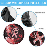 Heart Health Awareness Spare Tire Cover Warrior Wears Red Polynesian Style LT05 - Polynesian Pride