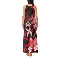 Heart Health Awareness Tank Maxi Dress Warrior Wears Red Polynesian Style LT05 - Polynesian Pride