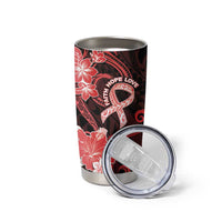 Heart Health Awareness Tumbler Cup Warrior Wears Red Polynesian Style LT05 - Polynesian Pride