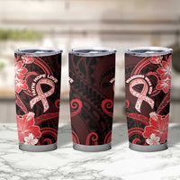 Heart Health Awareness Tumbler Cup Warrior Wears Red Polynesian Style LT05 - Polynesian Pride