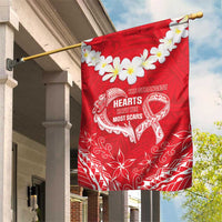 Heart Health Awareness Garden Flag Polynesian Red Ribbon LT05 House Flag Red - Polynesian Pride