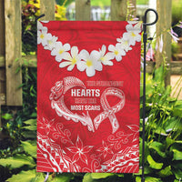 Heart Health Awareness Garden Flag Polynesian Red Ribbon LT05 Garden Flag Red - Polynesian Pride