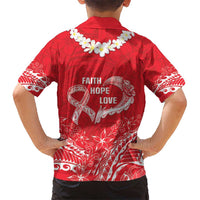 Heart Health Awareness Hawaiian Shirt Polynesian Red Ribbon LT05 - Polynesian Pride