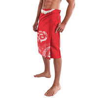 Heart Health Awareness Lavalava Polynesian Red Ribbon