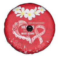 Heart Health Awareness Spare Tire Cover Polynesian Red Ribbon LT05 - Polynesian Pride