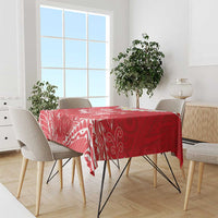 Heart Health Awareness Tablecloth Polynesian Red Ribbon LT05 - Polynesian Pride
