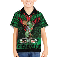 New Zealand ANZAC Day Family Matching Puletasi and Hawaiian Shirt Aotearoa Hei Tiki