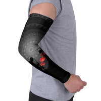 Cook Islands ANZAC Day Arm Sleeves Soldier Silhouette Remembrance LT05 - Polynesian Pride