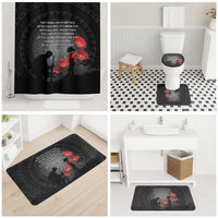 Cook Islands ANZAC Day Bathroom Set Soldier Silhouette Remembrance LT05 - Polynesian Pride