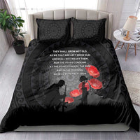 Cook Islands ANZAC Day Bedding Set Soldier Silhouette Remembrance LT05 - Polynesian Pride