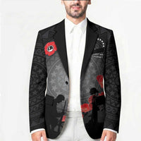 Cook Islands ANZAC Day Blazer Soldier Silhouette Remembrance LT05 - Polynesian Pride