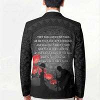 Cook Islands ANZAC Day Blazer Soldier Silhouette Remembrance LT05 - Polynesian Pride