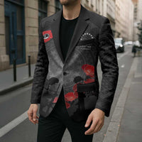 Cook Islands ANZAC Day Blazer Soldier Silhouette Remembrance LT05 - Polynesian Pride