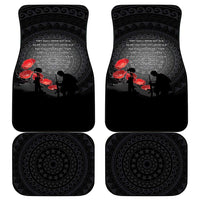Cook Islands ANZAC Day Car Mats Soldier Silhouette Remembrance LT05 - Polynesian Pride