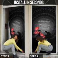 Cook Islands ANZAC Day Door Cover Soldier Silhouette Remembrance