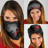 Cook Islands ANZAC Day Neck Gaiter Soldier Silhouette Remembrance LT05 - Polynesian Pride