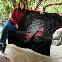 Cook Islands ANZAC Day Quilt Soldier Silhouette Remembrance LT05 - Polynesian Pride