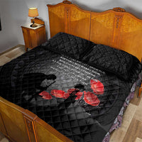 Cook Islands ANZAC Day Quilt Bed Set Soldier Silhouette Remembrance LT05 - Polynesian Pride