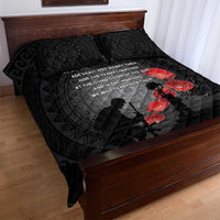 Cook Islands ANZAC Day Quilt Bed Set Soldier Silhouette Remembrance LT05 - Polynesian Pride