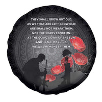 Cook Islands ANZAC Day Spare Tire Cover Soldier Silhouette Remembrance LT05 - Polynesian Pride