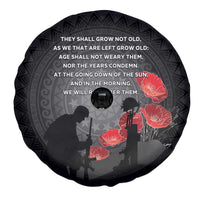 Cook Islands ANZAC Day Spare Tire Cover Soldier Silhouette Remembrance LT05 - Polynesian Pride