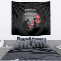 Cook Islands ANZAC Day Tapestry Soldier Silhouette Remembrance LT05 - Polynesian Pride