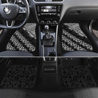 Hawaii Papakolea Born And Raised Car Mats Hawaiian Tribal Pattern LT05 Set 4pcs Black - Polynesian Pride