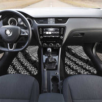Hawaii Papakolea Born And Raised Car Mats Hawaiian Tribal Pattern LT05 Set 2pcs - Front Black - Polynesian Pride
