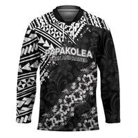 Hawaii Papakolea Born And Raised Hockey Jersey Hawaiian Tribal Pattern LT05 Unisex Black - Polynesian Pride