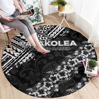 Hawaii Papakolea Born And Raised Round Carpet Hawaiian Tribal Pattern LT05 - Polynesian Pride