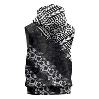 Hawaii Papakolea Born And Raised Sleeveless Zip Hoodie Hawaiian Tribal Pattern LT05 - Polynesian Pride
