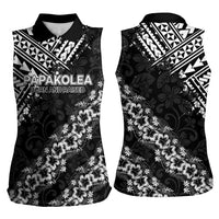 Hawaii Papakolea Born And Raised Women Sleeveless Polo Shirt Hawaiian Tribal Pattern LT05 - Polynesian Pride