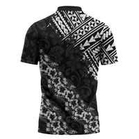 Hawaii Papakolea Born And Raised Zipper Polo Shirt Hawaiian Tribal Pattern LT05 - Polynesian Pride