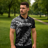 Hawaii Papakolea Born And Raised Zipper Polo Shirt Hawaiian Tribal Pattern LT05 - Polynesian Pride