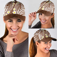 Plumeria With Brown Polynesian Tattoo Pattern Classic Cap LT05 - Polynesian Pride