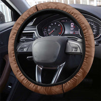 Plumeria With Brown Polynesian Tattoo Pattern Steering Wheel Cover LT05 - Polynesian Pride