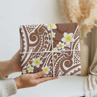 Plumeria With Brown Polynesian Tattoo Pattern Wrapping Paper LT05 - Polynesian Pride