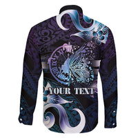 Personalised Polynesia Suicide Prevention Awareness Family Matching Mermaid Dress and Hawaiian Shirt No Story Should End Too Soon
