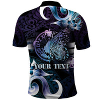 Personalised Polynesia Suicide Prevention Awareness Polo Shirt No Story Should End Too Soon