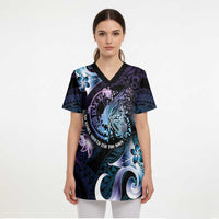 Personalised Polynesia Suicide Prevention Awareness Scrub Top No Story Should End Too Soon - Polynesian Pride