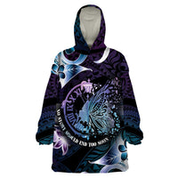 Personalised Polynesia Suicide Prevention Awareness Wearable Blanket Hoodie No Story Should End Too Soon