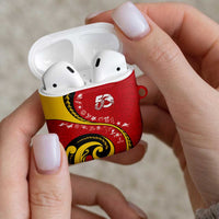 Papua New Guinea 50th Independence Anniversary AirPods Case Special Style Red Version LT05 - Polynesian Pride