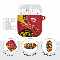 Papua New Guinea 50th Independence Anniversary AirPods Case Special Style Red Version LT05 - Polynesian Pride